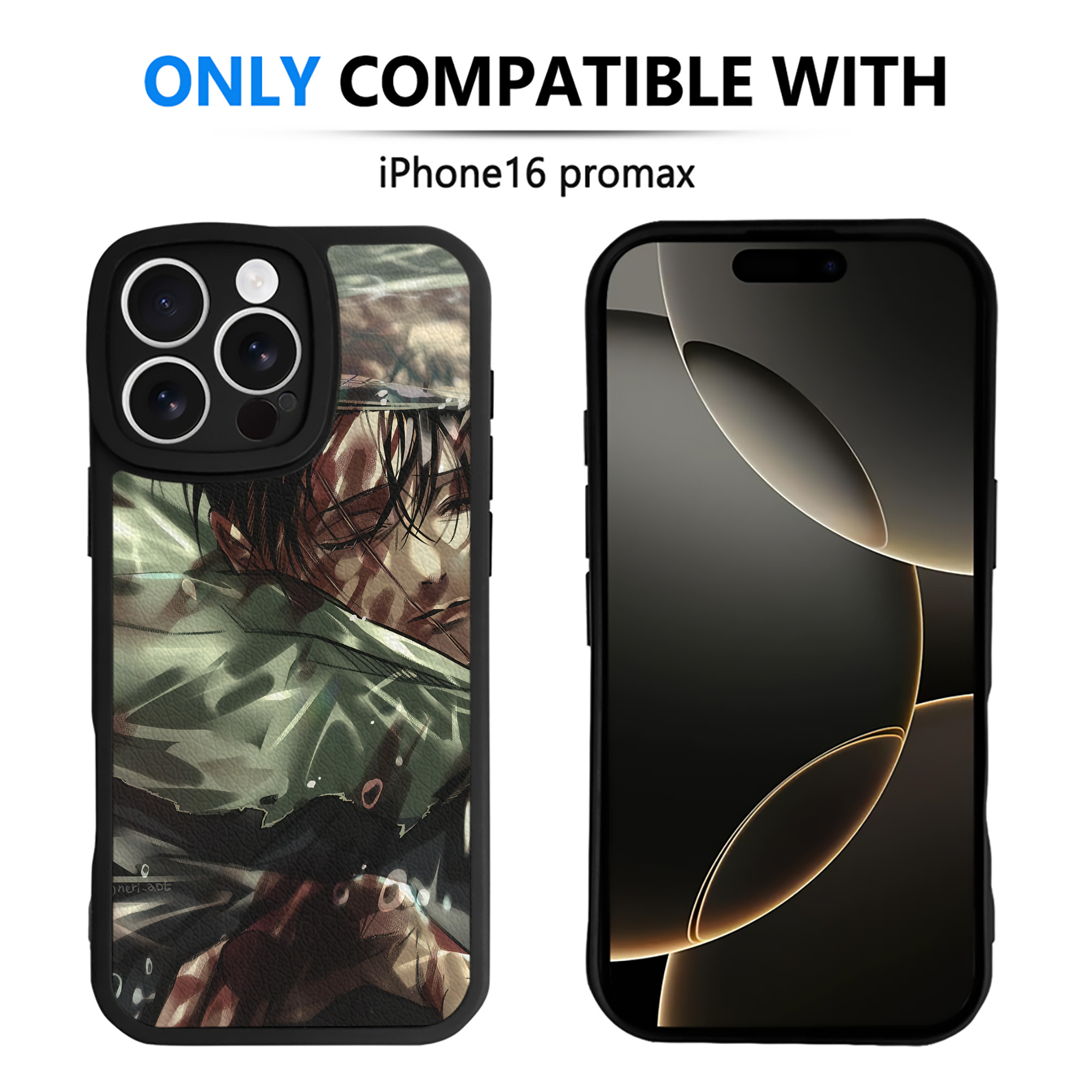 （画像用） 進撃の巨人 Attack on Titan 【iPhone 16シリーズ対応】シリコンスマホケース（レザー調） 材質：シリコン